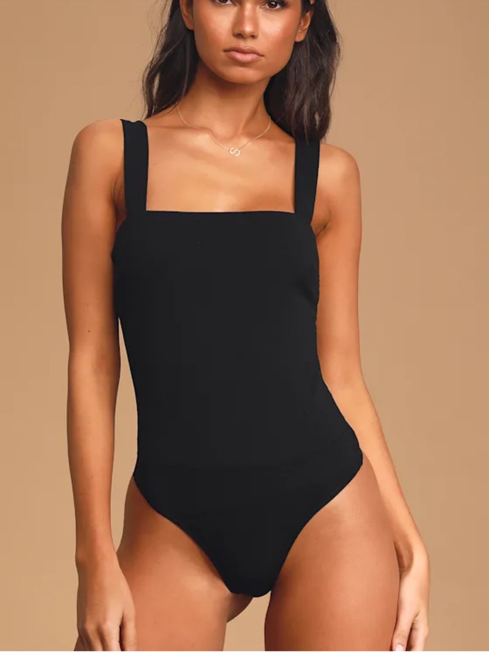 Lulus Symbolize Black Sleeveless Bodysuit - XL